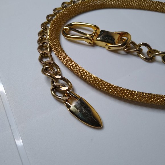 Metal Mesh Thin Fashion Belt Adjustable 30 To 36 Inches - Picture 4 of 16